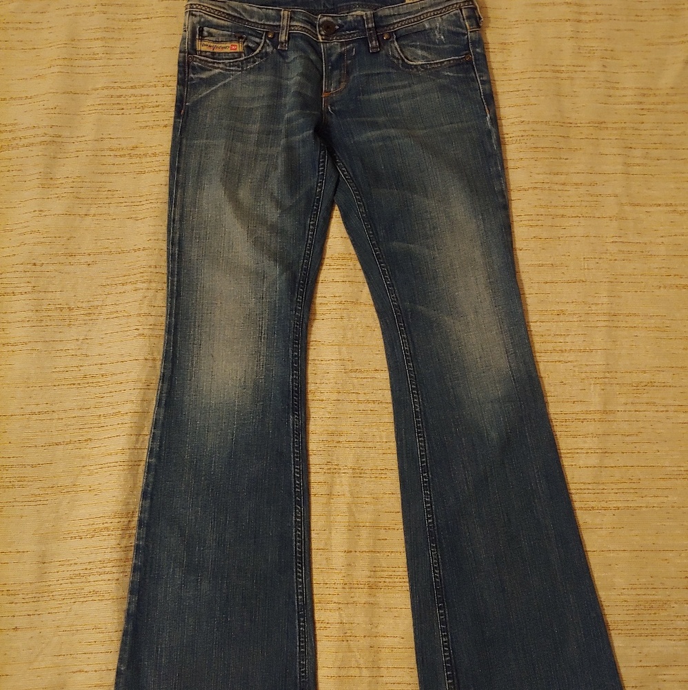 Diesel Womens lowky blue wash denim size 27(30)